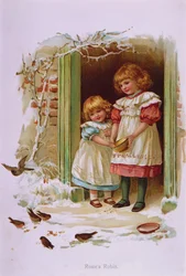 Rosies Robin, sent 1800-tal (färglitografi)